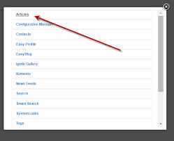 Menambahkan Sebuah Butir Menu Yang Mengarah Ke Sebuah Artikel Joomla Documentation