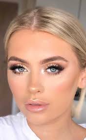 Maquillage simple des yeux bleus, maquillage de soirée, choix des teintes, idées et conseils. Epingle Sur Maquillaje Boda