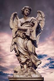 This Is One Of Ten Angel Statues Adorning The Ponte Sant Angelo Once The Aelian Bridge Or Pons Aelius Meaning The Bridge Angel Sculpture Statue Angel Statues