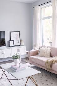 Blush Pink Sofa Living Room Decor Inspiration Pretty Little Details Pink Sofa Living Room Pink Sofa Living Pink Living Room Decor