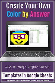 Pixel Art Create Your Own Color By Answer Google Sheets Distance Learning Middle School Math Distance Learning Google Classroom Activities