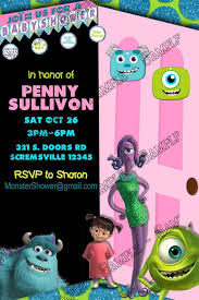 Favorite add to choose your games! Novel Concept Designs Monsters Inc Baby Shower Invitation