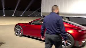 1 9 Sec 0 100kmh Tesla Roadster 2 Crazy Start Youtube
