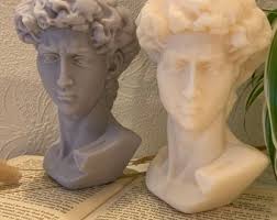 David Statue Kerze, Wohnkultur, Luxus David Head Kerze, 100% Sojawachs  Kerze