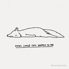 An Artist From Malaysia Draws Moody Animals And The Results Are Punny Funny Illustration Cute Drawings Animal Puns