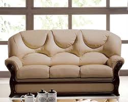 Leather full sofa sleeper from the omnia italian cedar heights collection is plush comfort with no fuss. Italian Leather Sofa Bed European Design In Beige Finish 33ss282