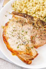 A rib chop is a pork chop cut from the rib roast. Air Fryer Pork Chops No Breading Plated Cravings