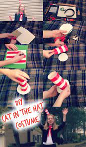 Diy Cat In The Hat Costume Diy Hat Headband Dr Seuss Costumes Halloween Customes Dr Seuss Day