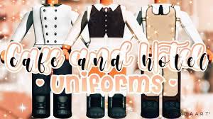Roblox ids decal ids recommended for bloxburg wattpad. Cafe And Hotel Uniform Outfits Codes Links Roblox Bloxburg Youtube