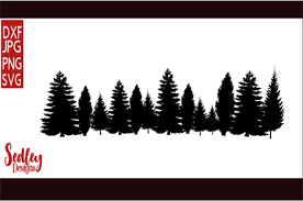 Download Tree Line Silhouette Graphic By Sedley Designs Creative Fabrica SVG Cut Files