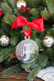 Looking for some delightful diy christmas decorations & decor ideas to spruce up your home this holiday season? Christmas Ornament Personalized Name And Letter Clear Acrylic Etsy Personalized Christmas Ornaments Christmas Decorations Diy Christmas Ornaments