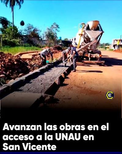ℹ️ En San Vicente, se ejecutan obras para la mejora de la calidad de vida de los vecinos en la zona urbana de la localidad. El camino de acceso al edificio de