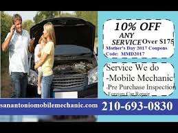 Auto Repair Coupons Deals Special Offers San Antonio Mobile Car Mechanic Car Mechanic Mobile Mechanic Auto Repair