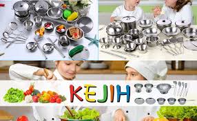 ⭐ contamos con la mayor colección de juegos de cocina para que disfrutes por horas. Amazon Com Kejih Juego De Utensilios De Cocina De Acero Inoxidable Juguetes De Cocina Pretenden Jugar Ollas De Juguete Kits De Utensilios De Cocina Para Ninos Vienen Con Una Practica Caja De Almacenamiento