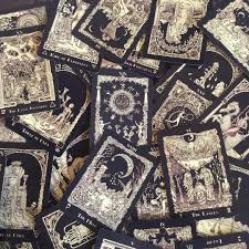 Black And White Tarot Deck Pdf Amanda Donnelly On Instagram Dark Spooky Halloween Decks Parade On My Blog Today It Is The Book Of Azathoth Tarot Tarot Witch Aesthetic Witch