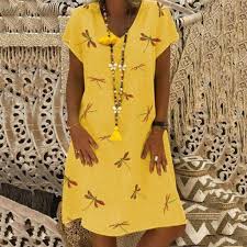 Expect to see various dress silhouettes for multiple occasions on the racks, at macy's. Boho Dresses For Women Dragonfly Floral Short Sleeve Tunic Dress Shirt Summer Swimsuit Cover Ups Cozy T Shirt Dress Clothing Shoes Jewelry Casual