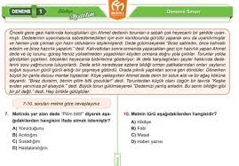 5 Sinif Turkce Denemesi Model Yayinlari Turkceci Net Turkce Testleri