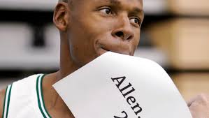 With son's condition improving, Allen makes trip for Celtics