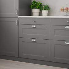 They've released a new cabinet door style. Axstad Drawer Front Dark Gray 36x10 Ikea Grey Kitchen Cabinets Dark Grey Kitchen Ikea Kitchen Cabinets