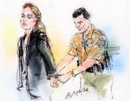 This Court Sketch Of Lindsay Lohan Is One Of Many From All Her Arrests These Past Couple Years This Is A Good Way To Document What Is Happening In The Court Ro