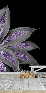 Agave Finesse Glitter Glam 3 Wall Mural From Happywall Homedecor Wallmurals Blanckandwhite Succulent Aga Glitter Wall Art Glam Decor Diy Diy Wall Painting