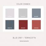 Maybe you would like to learn more about one of these? Grey Bedroom With Blue Grey And Terracotta Accents I Take You Wedding Readings Wedding Ideas Wedding Dresses Wedding Theme