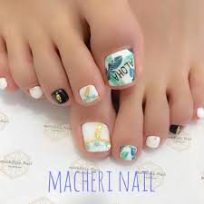 フット夏ネイル Aloha Macherienail Nails Gelnails マシェリ