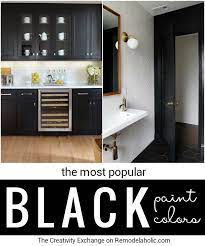 After painting my lower kitchen cabinets black almost 2 years ago i know how hard it is to choose the best black paint colors. Remodelaholic Most Popular Black Paint Colors