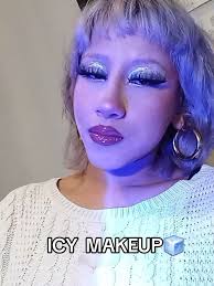 Orange and Ice Makeup