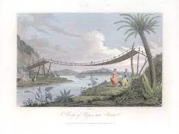 1820 Antique Print BRIDGE OF ROPLES NEAR PENIPE Chambo River Mexico (CT19):  Art / Print / Poster | Antique Paper Company