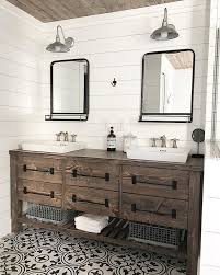 rustic farmhouse double bath vanity