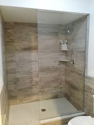 Frameless Walk In Shower Enclosure Floor To Ceiling Splash Panel Furnished Install Walk In Shower Enclosures Master Bathroom Shower Frameless Shower Doors