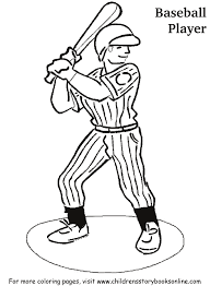 Baseball fans are a dedicated group of people and still flock to the ball park whenever they can. Baseball Player Coloring Pages Kids Printable Page Kids Coloring Home
