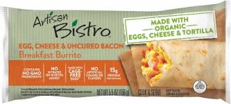 We will call you ahead of time to arrange a delivery time if you . Artisan Bistro Egg Cheese Uncured Bacon Breakfast Burrito 5 5 Oz Fry S Food Stores