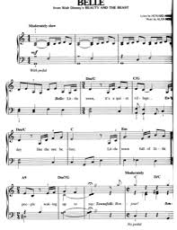 Belle Beauty And The Beast Free Piano Sheet Music Pdf