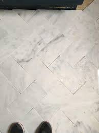 Find ideas and inspiration for herringbone wood floors to add to your own home. Large Herringbone Marble Tile Floor How To Diy It For Less Shine Your Light