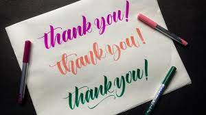 One of my favorite aspects of this brush pen is an extremely durable tip. Thank You In Brush Lettering 3 Different Styles Doms Brush Pens Daily Practice Videos Youtube