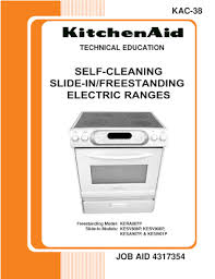 kitchenaid electric range service manual