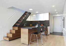Beautifully Renovated Duplex In New York City Modern Apartment Decor Apartment Interior Stairs In Kitchen