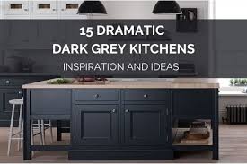 Here's another gorgeous grey kitchen featuring marble, this time in dark grey tones. 15 Dramatic Dark Grey Kitchens Inspiration And Ideas