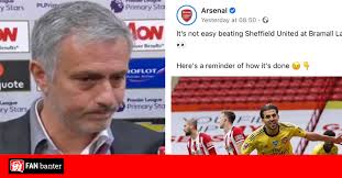 North london rivals tottenham hotspur and arsenal are preparing to take part in what has been billed as a 'friendly' at tottenham hotspur stadium in sunday's battle of the mind series. Jose Mourinho Slams Arsenal For Mocking Tottenham On Social Media Fan Banter