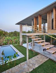 Public swimming pool in portishead, north somerset. Taliesyn Designs Ksaraah House In Bangalore With Open Air Living Spaces Idea Huntr