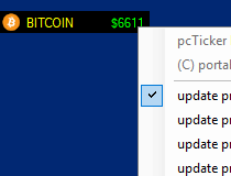 Going with a simple and straightforward name cryptocurrency is a standard bitcoin tracking widget that can be placed anywhere on your homescreen. Download Pcticker Btc Bitcoin Ticker 1 02