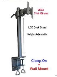 D1360a Pole Mount Lcd Monitor Bracket Height Adjustable Adjustable Clamp Tv Ceiling Mount
