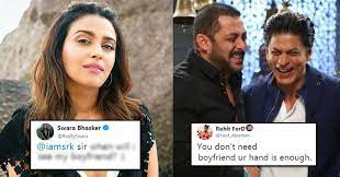 Amongst them is swara bhaskar who has time and again expressed his displeasure over modi. Swara Bhaskar Asked A Weird Question To Shah Rukh About Her Boyfriend Got Trolled On Twitter Rvcj Media