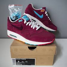 Nike Air Max 1 Parra Patta Cherrywood Burgundy Us8 Ebay