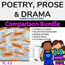 Need A Fun Way To Teach The Difference Between Poetry Prose And Drama In Your Classroom This Pack Is For You And Your Poetry For Kids Prose I Can Statements