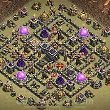 More images for base th 9 anti 3 bintang » Best Th9 War Base Layouts With Links 2021 Copy Town Hall Level 9 Clan Wars League Cwl Bases