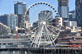 New york, san francisco, washington. Seattle Wa Jul 15 View Of The Seattle Great Wheel At Pier 57 In Seattle Washington