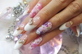 Gospels Flower Nails Cherry Blossom Nails Art Cherry Blossom Nails